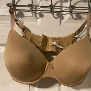 Nude, full coverage bra
